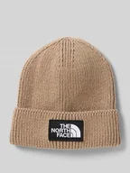 Czapki męskie - Czapka beanie z imitacji dzianiny z naszywką z logo model ‘Box’ - miniaturka - grafika 1