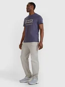 Spodnie męskie - 4F Spodnie casualowe męskie - szare 3XL - miniaturka - grafika 1