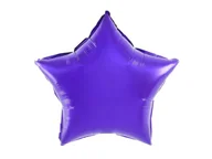 Balony i akcesoria - Balon foliowy gwiazda, fioletowy, 45 cm (18 cali) - miniaturka - grafika 1