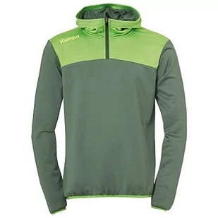 Kempa Emotion 2.0 Quarter Zip bluza z kapturem dla dzieci, zielony, 140 - Bluzy męskie - miniaturka - grafika 1