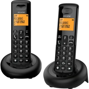 ALCATEL E160 Duo Czarny - Telefony stacjonarne - miniaturka - grafika 1