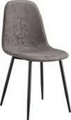 Krzesła - kontrast Krzesło tapicerowane nowoczesne do jadalni salonu Monica antracyt - miniaturka - grafika 1