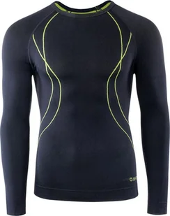 Hi-Tec Bielizna termoaktywna męska bluza Hi-Tec Ikar Top czarna rozmiar XXXL - Bluzy sportowe męskie - miniaturka - grafika 1