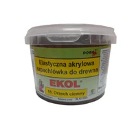 Szpachlówki - Elastyczna szpachlówka do drewna 1 kg Orzech Ciemny EKOL - miniaturka - grafika 1