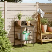 Kwietniki - vidaXL Kwietnik, antracytowy, 56,5x54,5x100 cm, stal galwanizowana - miniaturka - grafika 1