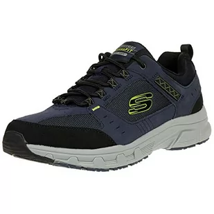 Skechers Męskie trampki Oak Canyon, Niebieska granatowa limonka Nvlm - 47.5 EU - Trampki męskie - miniaturka - grafika 1