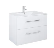 Meble łazienkowe - SET EKOLINE 80 2DR WHITE HG - miniaturka - grafika 1