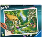 Prace ręczne dla dzieci - Ravensburger CreArt Premium: Domek nad rzeką - miniaturka - grafika 1