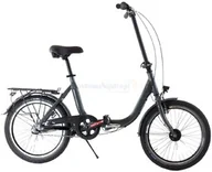 Rowery - Aluminiowy rower składany składak niska rama MIFA 3-biegi Shimano NEXUS szary - miniaturka - grafika 1