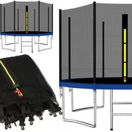 Akcesoria do trampolin - SPRINGOS Siatka zewnętrzna do trampoliny 305cm 10FT 8 słupków TSN-10FT 8N 305 CM - miniaturka - grafika 1