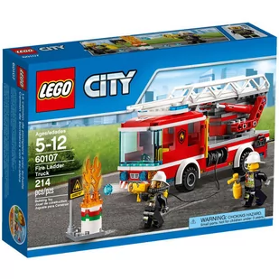 LEGO City Wóz strażacki z drabiną 60107 - Klocki - miniaturka - grafika 2