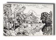 Obrazy i zdjęcia na płótnie - Les Andelys on a Summer Morning, Paul Signac - obraz na płótnie Wymiar do wyboru: 70x50 cm - miniaturka - grafika 1