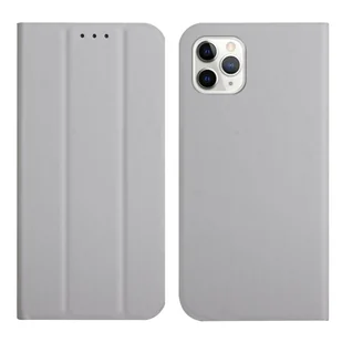Pokrowiec König Design kompatybilny z etui na telefon Apple iPhone 13 Pro Max ze skóry syntetycznej - Etui na telefon komórkowy szare - Etui i futerały do telefonów - miniaturka - grafika 1