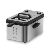 Frytkownice - Cecotec Frytkownica CleanFry Infinity 3000, 3 l, temperatura do 190 ºC, timer, filtr OilCleaner, czarne wykończenie, 2400 W - miniaturka - grafika 1