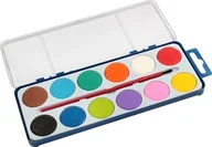 Farby i media malarskie - Hasta Farby akwarelowe 12 kolorów 28mm 86a0812 Etui - miniaturka - grafika 1