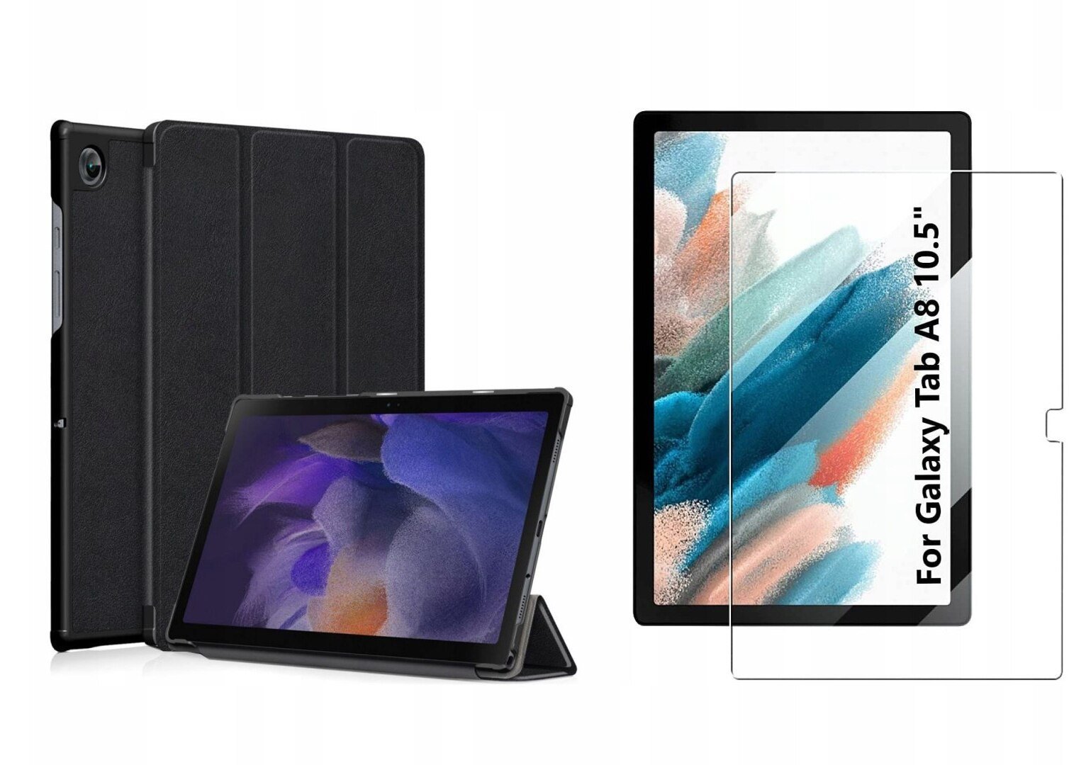 Etui na tablet Pokrowiec + Szkło Ochrone do Galaxy Tab A8 10.5