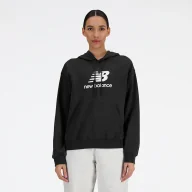 Bluzy damskie - Bluza damska New Balance WT41504BK  czarna - miniaturka - grafika 1