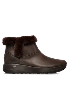 Skechers Botki On-The-Go Joy Endeavor 144013/CHOC Brązowy - Botki damskie - miniaturka - grafika 1