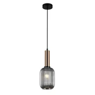 Lampy sufitowe - Italux Antiola PND-5588-1M-BRO+SG PND-5588-1M-BRO+SG - miniaturka - grafika 1