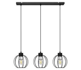 Żyrandol na lince STARLIGHT 3xE27/60W/230V czarny/srebrny - Lampy sufitowe - miniaturka - grafika 1