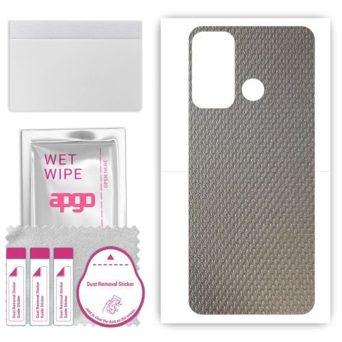 folia naklejka skórka strukturalna na TYŁ do ZTE Optus X Delight 2 - Aluminium krople - apgo SKINS