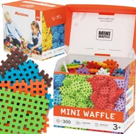 Klocki - Kreatywne Klocki Marioinex Wafle Mini 300 szt +4 podstawki konstrukcyjne - miniaturka - grafika 1