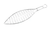 Akcesoria do grilla - MasterGrill PARTY Ruszt do grillowania ryb dł. 41 cm - miniaturka - grafika 1