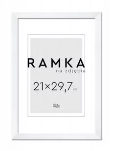 Ramka na zdjęcia A4 21x29,7 cm Biała - Ramki na zdjęcia - miniaturka - grafika 1