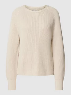 Sweter z dzianiny z fakturowanym wzorem - Swetry damskie - miniaturka - grafika 1