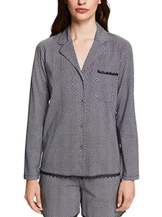 ESPRIT Bodywear damska koszulka z nadrukiem bawełna LACE SUS s.Shirt_a_l górna część piżamowa, granatowy 3, 38 - Koszulki i topy damskie - miniaturka - grafika 1