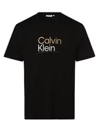 Koszulki męskie - Calvin Klein - T-shirt męski, czarny - miniaturka - grafika 1