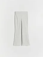 Spodnie i spodenki dla dziewczynek - Reserved - Legginsy flare - jasnoszary - miniaturka - grafika 1