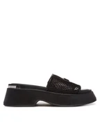 Klapki i japonki damskie - DKNY Klapki K1537441 Czarny - miniaturka - grafika 1