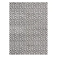 Dywany - Dywan nowoczesny MUNDO E0621 geometryczny outdoor beż / czarny beżowy 80x250 cm - miniaturka - grafika 1