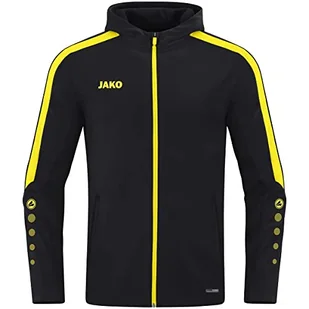 JAKO Power Męska bluza z kapturem, czarny/Citro, S - Bluzy męskie - miniaturka - grafika 1