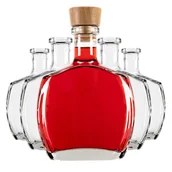 Domowy wyrób alkoholu - 5x EKSKLUZYWNA BUTELKA 500 ML KARAFKA NA NALEWKI WINO BIMBER PREZENT - miniaturka - grafika 1