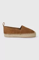 Espadryle damskie - BOSS espadryle zamszowe Madeira kolor beżowy 50517280 - Boss - miniaturka - grafika 1