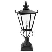 Lampy ogrodowe - Elstead Lighting Wilmslow Pedestal Lantern Black WSLN1 BLACK Lampa ogrodowa słupek latarnia IP44 stylowa WSLN1 BLACK ) - miniaturka - grafika 1