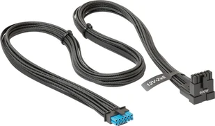 SeaSonic Kabel Seasonic 16-pin Gen 5 SS-16P-90-12V-2x6-600 Black 600W 700mm kątowy - Kable komputerowe i do monitorów - miniaturka - grafika 1