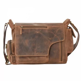 Teczki i aktówki - Greenburry Vintage Torba messenger II skórzana 39 cm brown - grafika 1