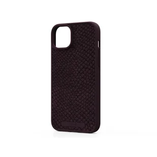 Njord byELEMENTS Salmon Leather Etui do iPhone 15 Plus z MagSafe - Bordowe - Etui i futerały do telefonów - miniaturka - grafika 6