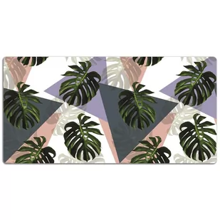 Mata ochronna z nadrukiem Monstera wzór 120x60 cm, Dywanomat - Podkładki na biurko - miniaturka - grafika 1