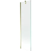 Parawany nawannowe - Mexen Next parawan nawannowy 1-skrzydłowy 50 x 150 cm, transparent, złoty - miniaturka - grafika 1