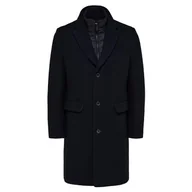 Płaszcze męskie - SELETED HOMME Męski płaszcz Slhjoseph Wool Coat Noos, czarny, S - miniaturka - grafika 1
