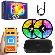 Inne akcesoria audio-wideo - Inteligentne Oświetlenie Telewizora 3,8m LED TV HDMI Tuya Smart Spacetronik - miniaturka - grafika 1
