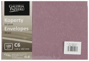 Koperta C6/10 Wood lawendowy K. 120g Argo - Koperty - miniaturka - grafika 1