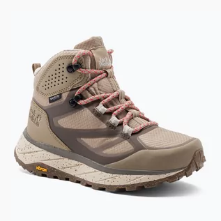 Buty trekkingowe damskie - Jack Wolfskin Buty trekkingowe damskie Terraventure Texapore beżowe 4049991_5294 - grafika 1