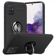 Etui i futerały do telefonów - Pokrowiec Do Samsung Galaxy A71 5G Etui w CZARNO - SZARY TPU Silikon Obudowa Plecki Case Cover Ochronny Cadorabo - miniaturka - grafika 1