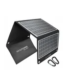 Ładowarki do telefonów - Realpower Ładowarka Solarna 22 W Składany Monokrystaliczny Panel Słoneczny Ze Złączem Usb Qc 3.0 Wodoszczelna Etfe Lekka Do Tabletu Smartfona Pow - miniaturka - grafika 1