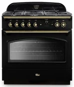 Kuchenki gazowo-elektryczne - Falcon Classic FX 90 Czarny mosiądz - miniaturka - grafika 1